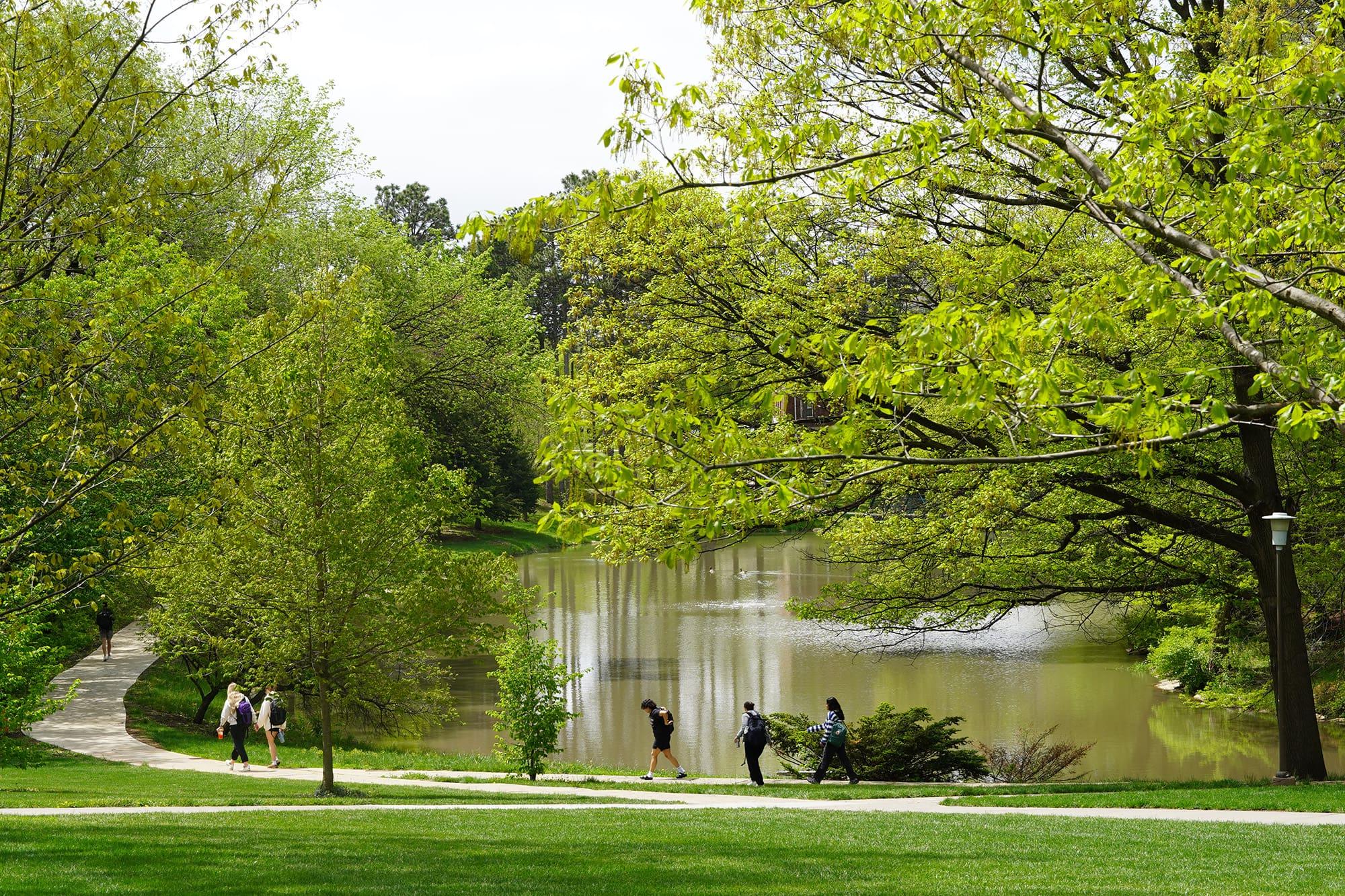 Doane campus walkway